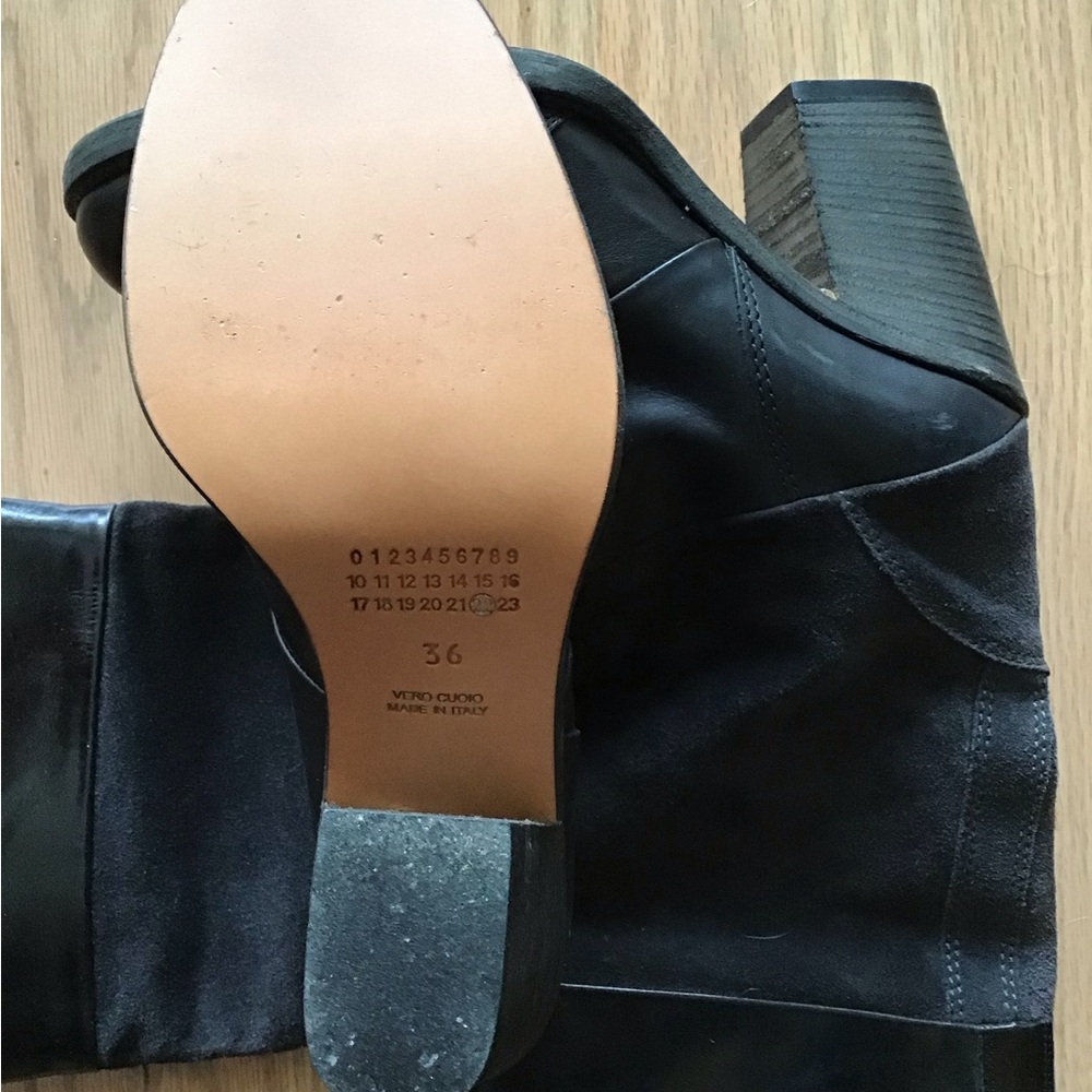 Maison Martin Margiela Black Heeled Boots - Picture 2 of 3